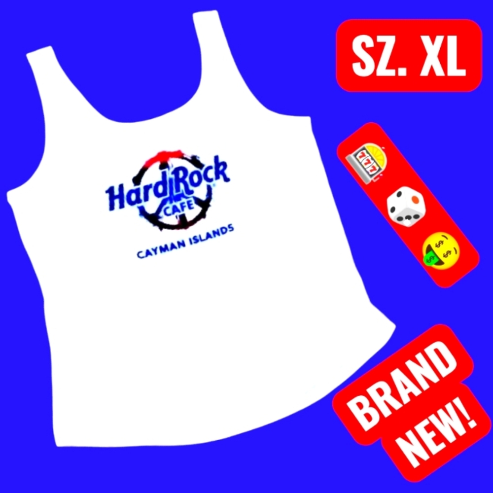 Brand New Hard Rock Casino-Cayman Islands Tank Top XLG